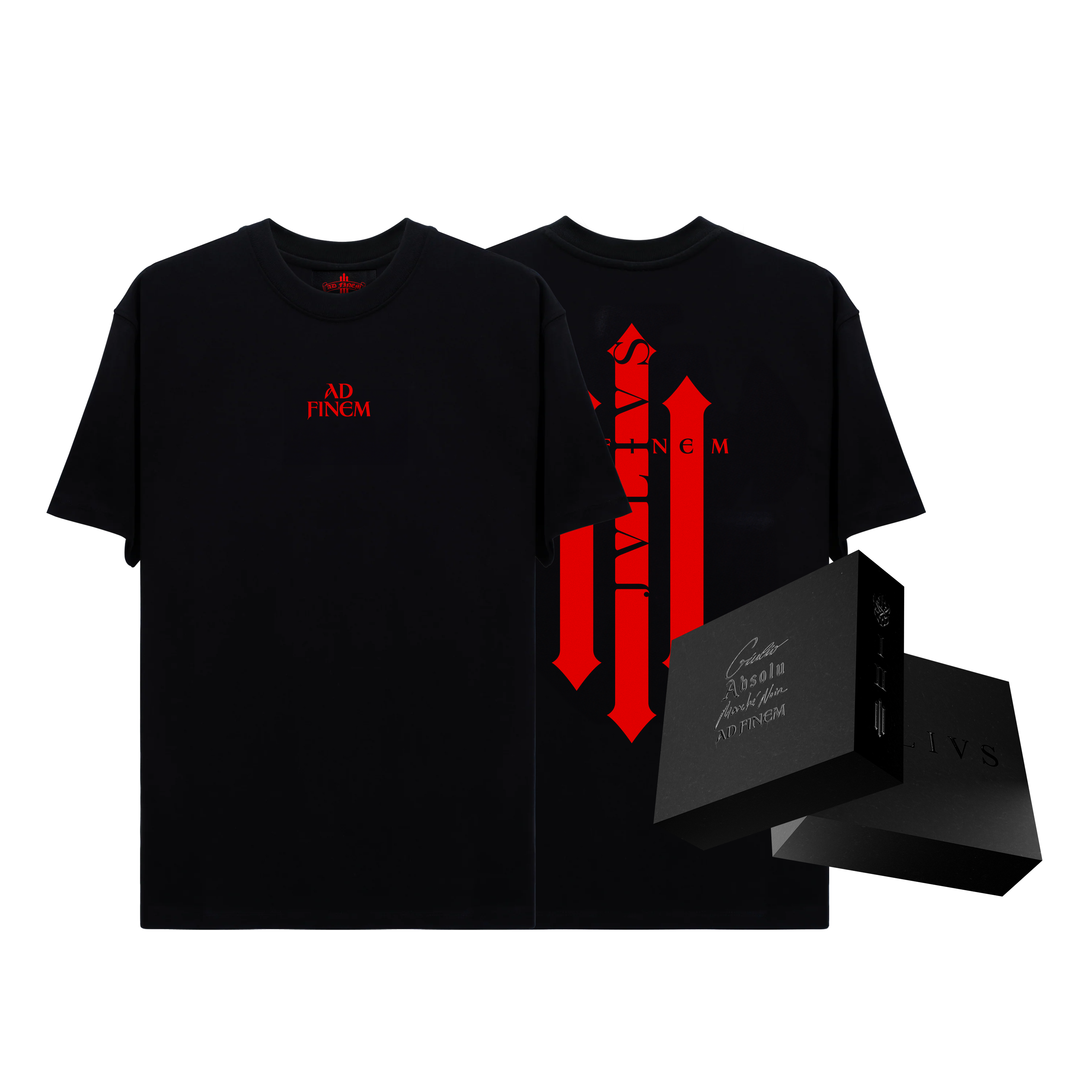 Packs T-shirt Noir & Rouge