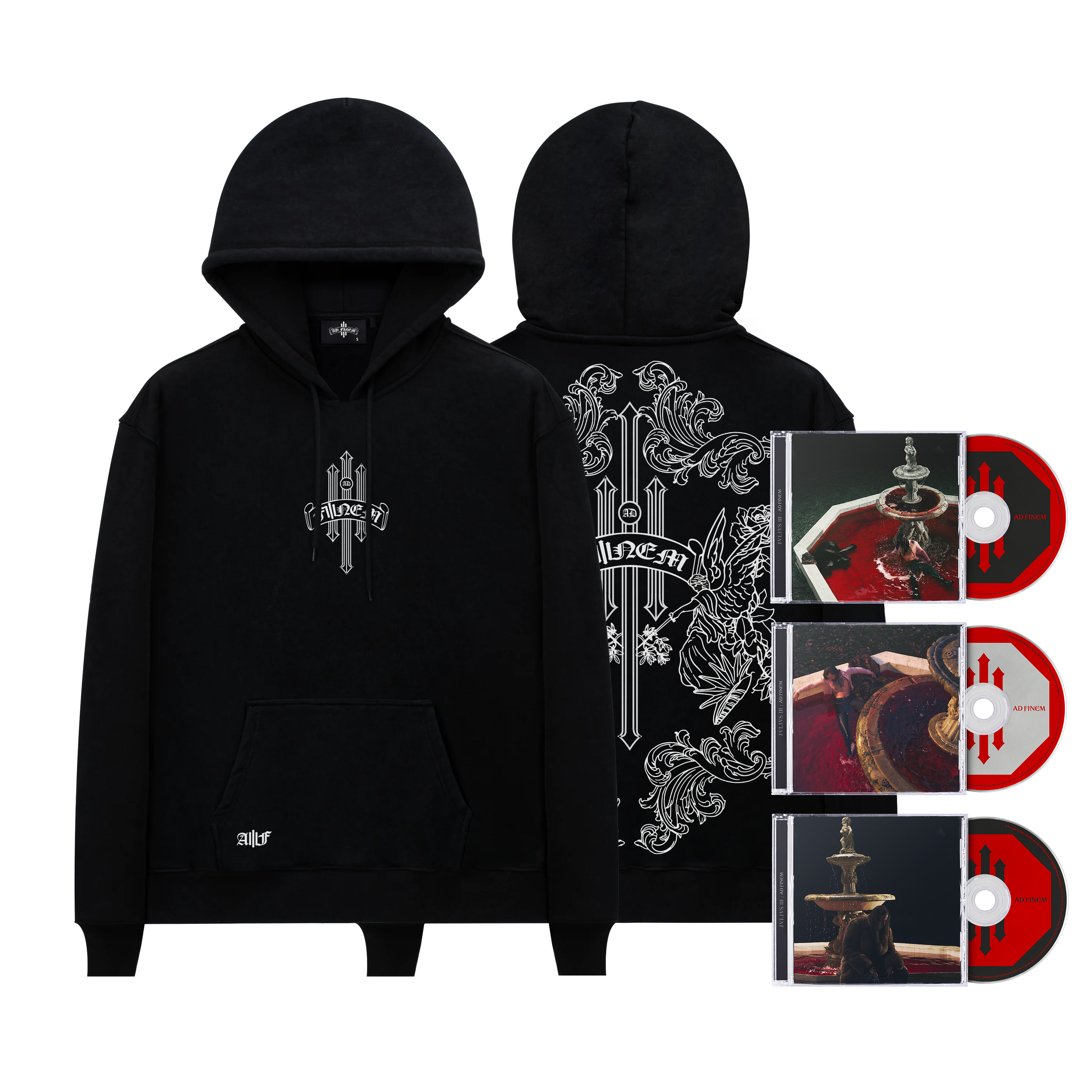 Hoodie 1 + coffret 3 CDs collector Ad Finem