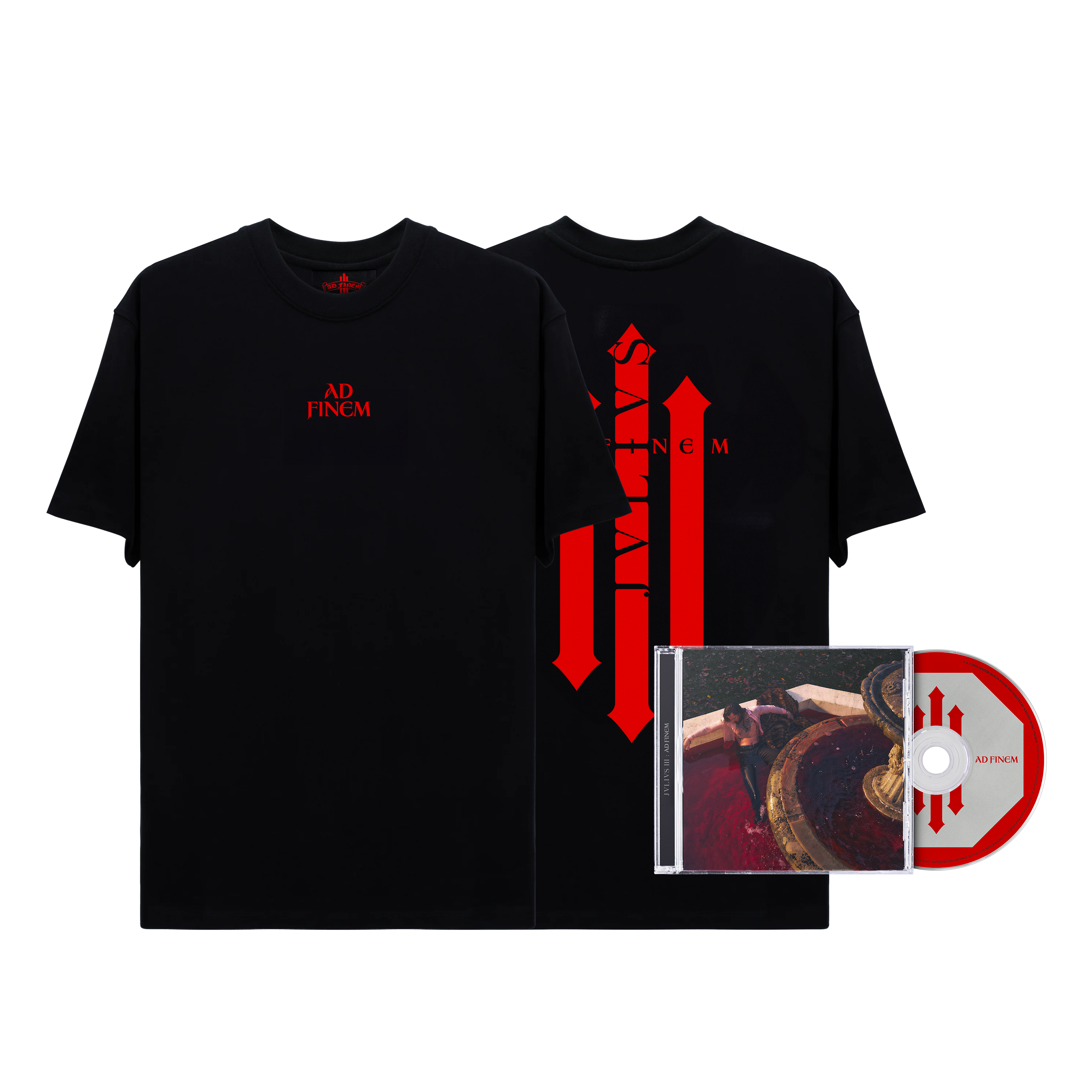 T-shirt noir & rouge + CD (édition au choix)