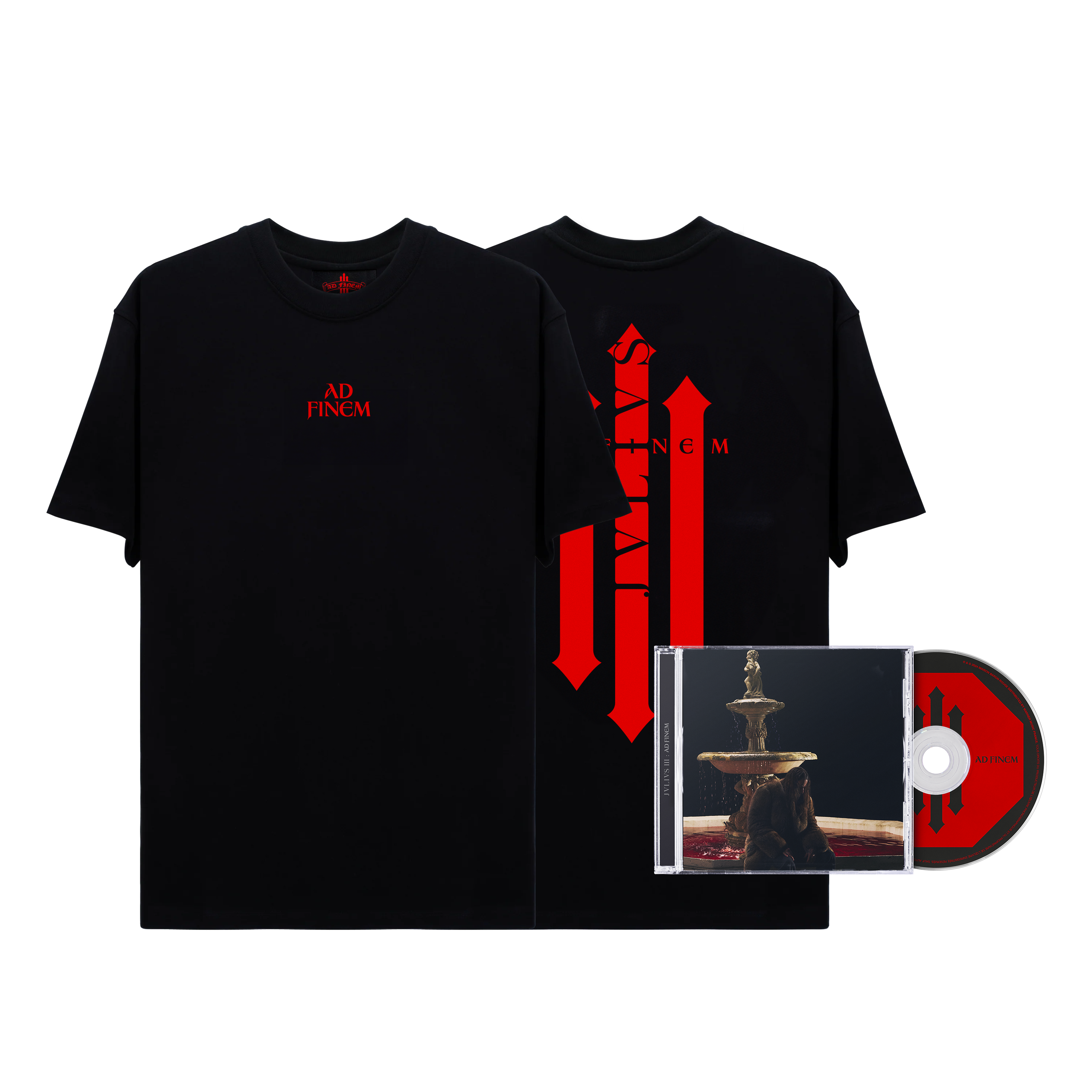 T-shirt noir & rouge + CD (édition au choix)