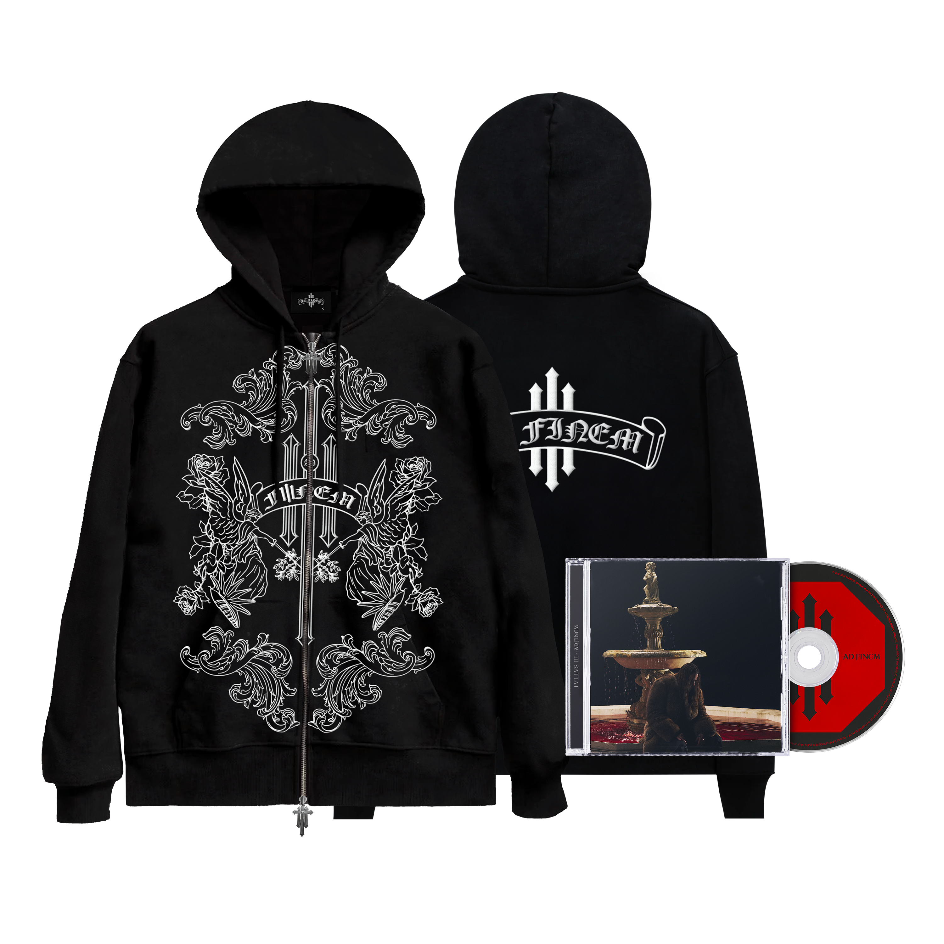 Hoodie zip + CD (édition au choix)