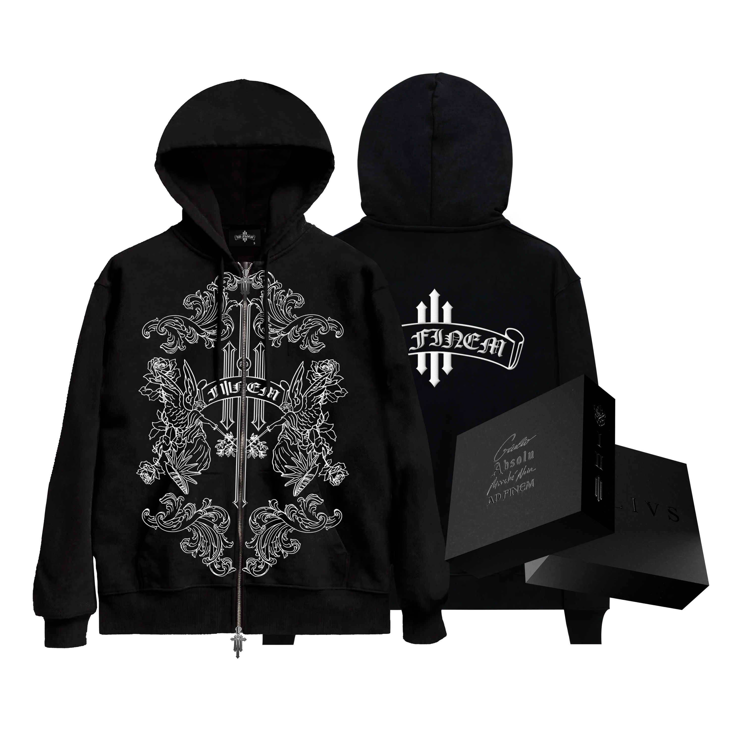 Hoodie Zip + Coffret 4 CDs JVLIVS intégral